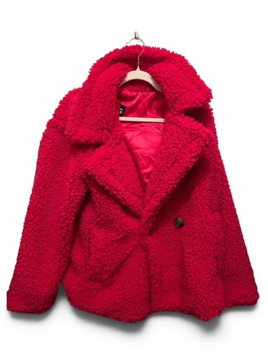 UGG Jackets & Blazers - UGG Hot Pink Teddy Peacoat